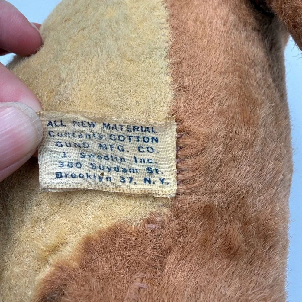 Vintage 1966 Walt Disney Jungle Book Baloo Bear Plush Gund Mfg Co J Swedlin Inc